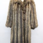 SCRAP ITEM: RACCOON FUR COAT JACKET SIZE N/A