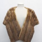 MINT CANADIAN PASTEL MINK FUR STOLE SHAWL WRAP WOMEN WOMAN SIZE 16