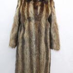 MINT RACCOON FUR COAT JACKET WOMEN WOMAN SIZE 2-4 PETITE