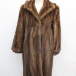 MINT CANADIAN DEMI BUFF MINK FUR COAT JACKET WOMEN WOMAN SIZE 4-6 SMALL W/HOOD