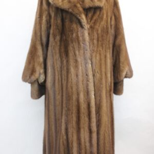 MINT NATURAL CANADIAN DEMI BUFF FEMALE MINK FUR COAT WOMEN WOMAN SIZE 6 SMALL