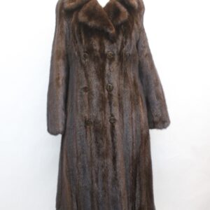 EXCELLENT CANADIAN MAHOGANY MINK FUR COAT JACKET WOMEN WOMAN SIZE 4 PETITE