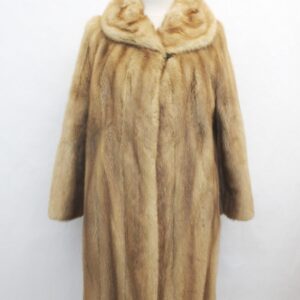 MINT NATURAL CANADIAN PASTEL MINK FUR COAT JACKET WOMEN WOMAN SIZE 4-6 SMALL