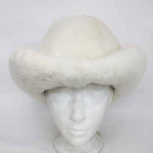 BRAND NEW WHITE MINK FUR HAT MEN MAN SIZE ALL