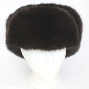 NEW REFURBISHED DARK RANCH DARK BROWN MINK FUR HAT W/ EAR FLATS MAN MAN SZ ALL
