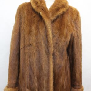 MINT CHINESE MINK FUR JACKET COAT WOMEN WOMAN SIZE 6-8 SMALL-MEDIUM