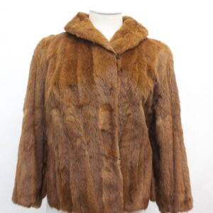 MINT CHINESE MINK FUR JACKET COAT WOMEN WOMAN SIZE 6-8 SMALL-MEDIUM