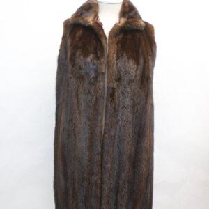 EXCELLENT CANADIAN MAHOGANY MINK FUR VEST FUR LINING WOMEN WOMAN SIZE 6 SMALL