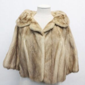 SCRAP ITEM: PASTEL MINK FUR BOLERO SHORT JACKET SIZE N/A