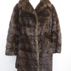 SCRAP ITEM: DARK RANCH MINK FUR COAT SIZE N/A