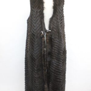 SCRAP ITEM: DARK RANCH MINK FUR VEST SIZE N/A