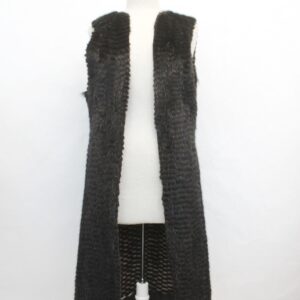 SCRAP ITEM: DARK RANCH MINK FUR VEST SIZE N/A