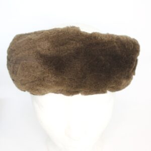 SHOWROOM NEW SHEARED DARK RANCH MINK FUR HEADBAND WOMEN WOMAN SIZE 22 1/4" X 3"