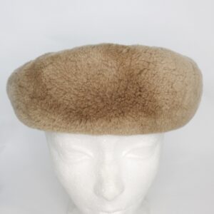 SHOWROOM NEW BEIGE SHEARED BEAVER FUR HEADBAND WOMEN WOMAN SIZE 22" X 3"