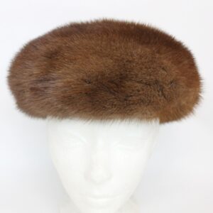 EXCELLENT CANADIAN DEMI BUFF MINK FUR HAT WOMEN WOMAN SIZE ALL