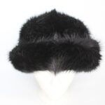 BRAND NEW BLACK BEAVER FUR HAT WOMEN WOMAN SIZE ALL