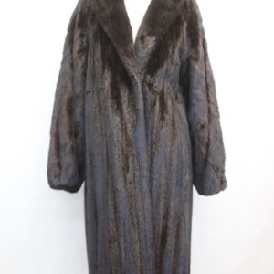 EXCELLENT FEMALE DARK RANCH MINK FUR COAT JACKET WOMEN WOMAN SIZE 4-6 SMALL
