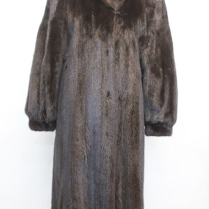 EXCELLENT CANADIAN DARK RANCH MINK FUR COAT JACKET WOMEN WOMAN SIZE 6 SMALL