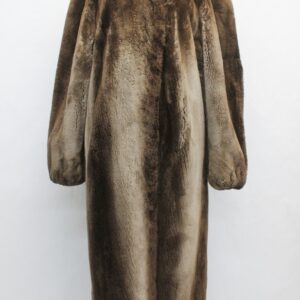 EXCELLENT "PHANTOM" SHEARED BEAVER FUR COAT JACKET WOMEN WOMAN SIZE 8 MEDIUM