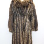 SCRAP ITEM: RACCOON RACOON FUR COAT JACKET WOMEN WOMAN SIZE N/A