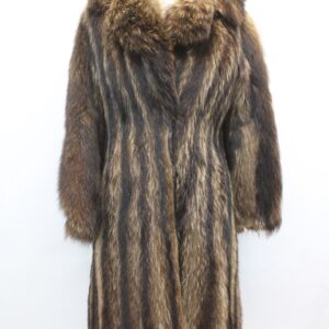 SCRAP ITEM: RACCOON RACOON FUR COAT JACKET WOMEN WOMAN SIZE N/A