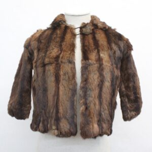 SCRAP ITEM: MUSKRAT FUR JACKET COAT FOR CHILD SIZE N/A
