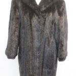 MINK BLACK CANADIAN MINK FUR COAT JACKET WOMEN WOMAN SIZE 6 SMALL