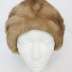 EXCELLENT CANADIAN PASTEL MINK FUR HAT CAP WOMEN WOMAN SIZE ALL