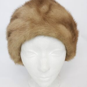 EXCELLENT CANADIAN PASTEL MINK FUR HAT CAP WOMEN WOMAN SIZE ALL