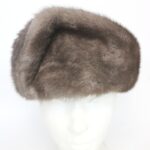EXCELLENT CANADIAN BLUE IRIS MINK FUR HAT CAP WOMEN WOMAN SIZE ALL