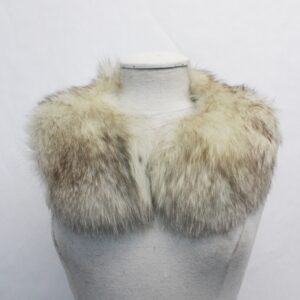 EXCELLENT NORWEGIAN BLUE FOX FUR NOTCH COLLAR WRAP WOMEN WOMAN SIZE 23" X 4"