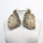 MINT SMALL LIGHT BROWN FAUX FAKE FUR COLLAR WRAP WOMEN WOMAN SIZE 22
