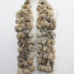 SCRAP ITEM: RABBIT FUR SCARF WOMEN WOMAN SIZE 52