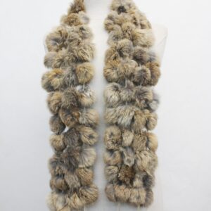SCRAP ITEM: RABBIT FUR SCARF WOMEN WOMAN SIZE 52" X 5"