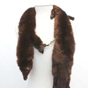 SCRAP ITEM: SABLE FUR SCARF / PELT WOMEN WOMAN SIZE 45" X 3"