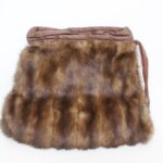 SCRAP ITEM: DEMI BUFF MINK FUR HANDMUFF PURSE WOMEN WOMAN SIZE 11' X 9