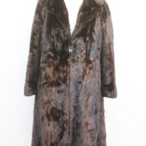 MINT CANADIAN DARK RANCH BROWN MINK FUR COAT JACKET WOMEN WOMAN SIZE 2-4 PETITE