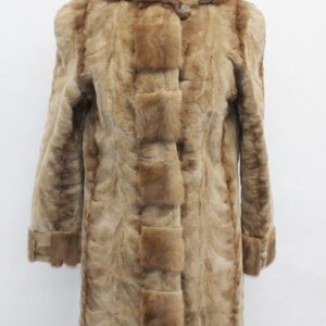 EXCELLENT SHEARED CANADIAN PASTEL MINK FUR COAT JACKET WOMEN WOMAN SIZE 2-4