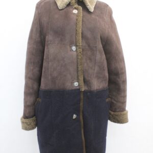 MINT REVERSIBLE SHEEPSKIN SHEARLING FUR COAT JACKET WOMEN WOMAN SIZE 6 SMALL