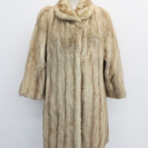 EXCELLENT LAVENDER / PEARL MINK FUR COAT JACKET WOMEN WOMAN SIZE 4-6 SMALL