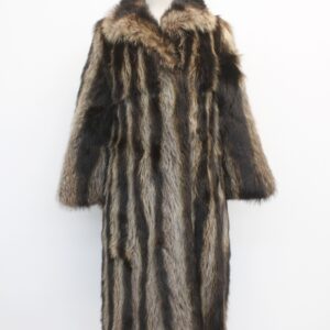 MINT RACCOON RACOON FUR COAT JACKET WOMEN WOMAN SIZE 2-4 PETITE