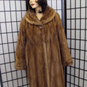 MINT CANADIAN PASTEL MINK FUR COAT JACKET WOMEN WOMAN SIZE 8 MEDIUM