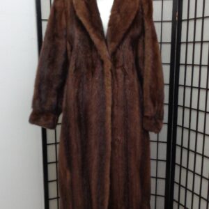 EXCELLENT CANADIAN DEMI BUFF MINK FUR COAT WOMEN WOMAN SIZE 6 SMALL