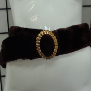 MINT ARCTIC BEAVER FUR BELT WOMEN WOMAN SIZE 36"X 3"