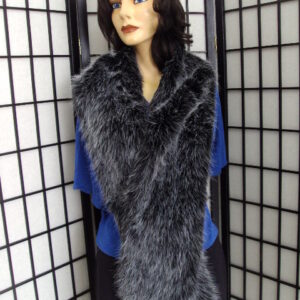 BRAND NEW FAUX FUR SCARF WRAP WOMEN WOMAN SIZE 64" BY 6"