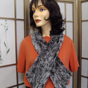 Clearance Sale! BRAND NEW GREY SHEARED BEAVER FUR SCARF