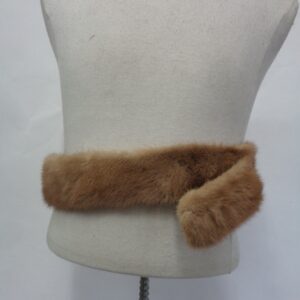 SCRAP ITEM: PASTEL MINK FUR BELT WOMEN WOMEN SZ 44" X 3"
