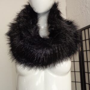 MINT BROWN FAUX FAKE FUR COLLAR WRAP SCARF WOMEN WOMAN SIZE 7" X 34"