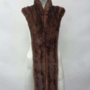 SCRAP ITEM: MAHOGANY MINK FUR COLLAR/SCARF WRAP ARTS & CRAFTS