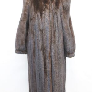 MINT CANADIAN DARK MAHOGANY MINK FUR COAT JACKET WOMEN WOMAN SIZE 6 SMALL